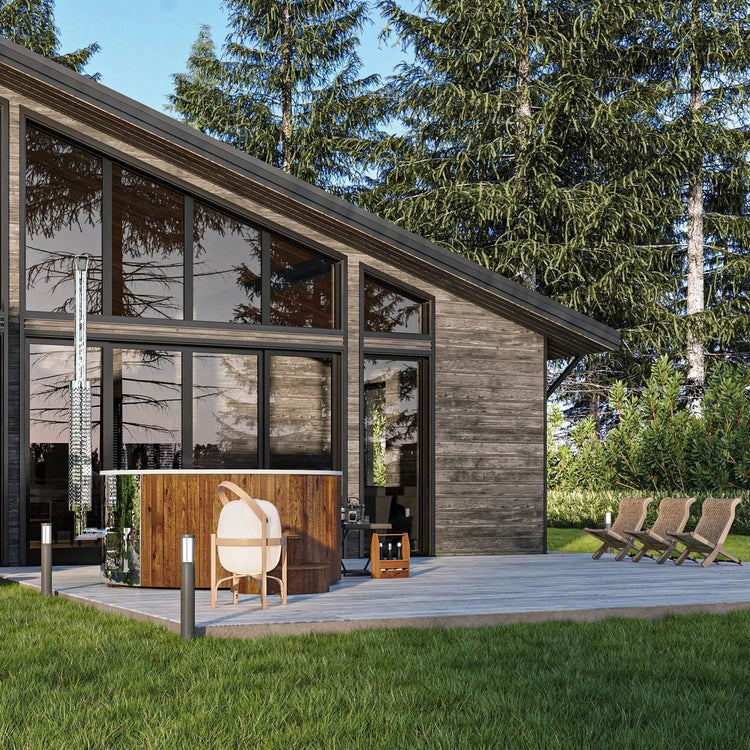 Bain Suédois en Bois, Jacuzzi