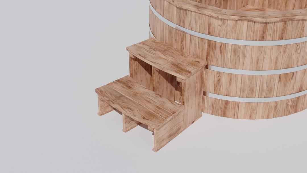 Escalier 2 marches premium
